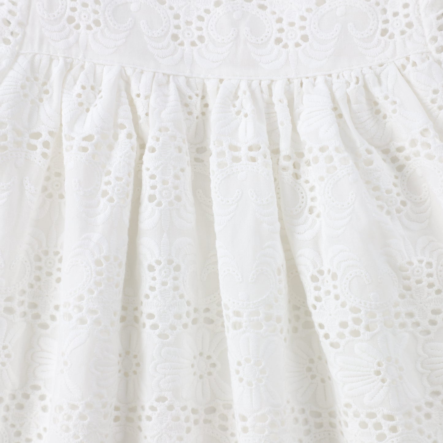 LITTLE EYELET WHITE LACE DRESS [Final Sale]