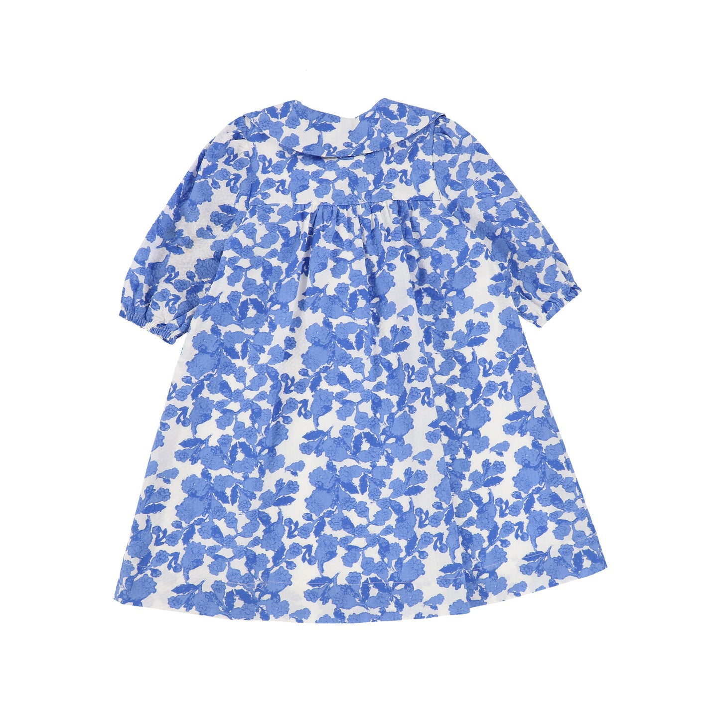 PAPILLON BLUE FLORAL COLLAR DRESS [Final Sale]