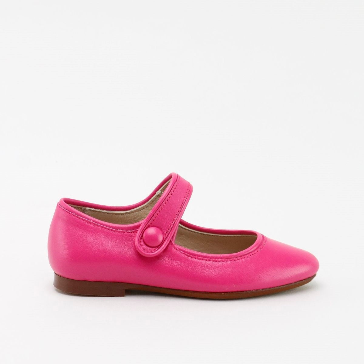PAPANATAS PINK LEATHER POINTED MARY JANE [Final Sale]