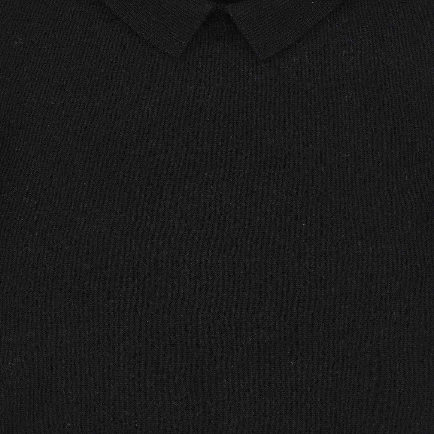 Bamboo Black Knit Collared Bodysuit [Final Sale]
