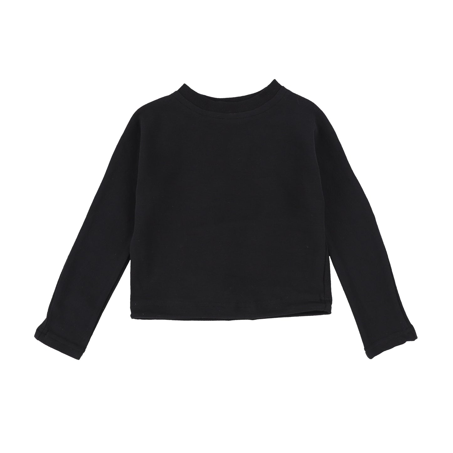 Bace Collection Black Cropped Drawstring Top [Final Sale]