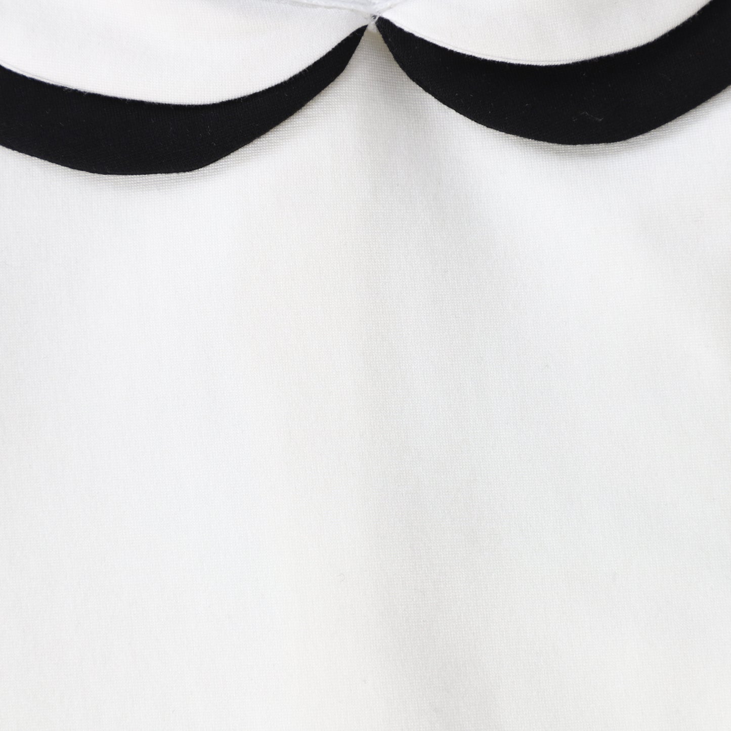 Bamboo White/Black Peter Pan Collar Dress [Final Sale]