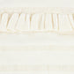 Mallory And Merlot Ivory Striped Ruffle Trim Knit Sweater [Final Sale]