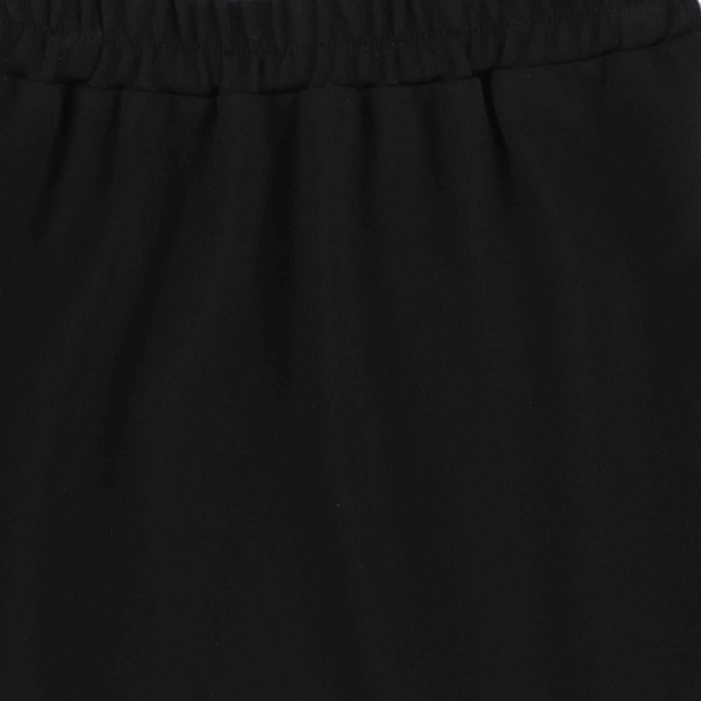 One Child Black Seam Wash Aline Skirt [Final Sale]