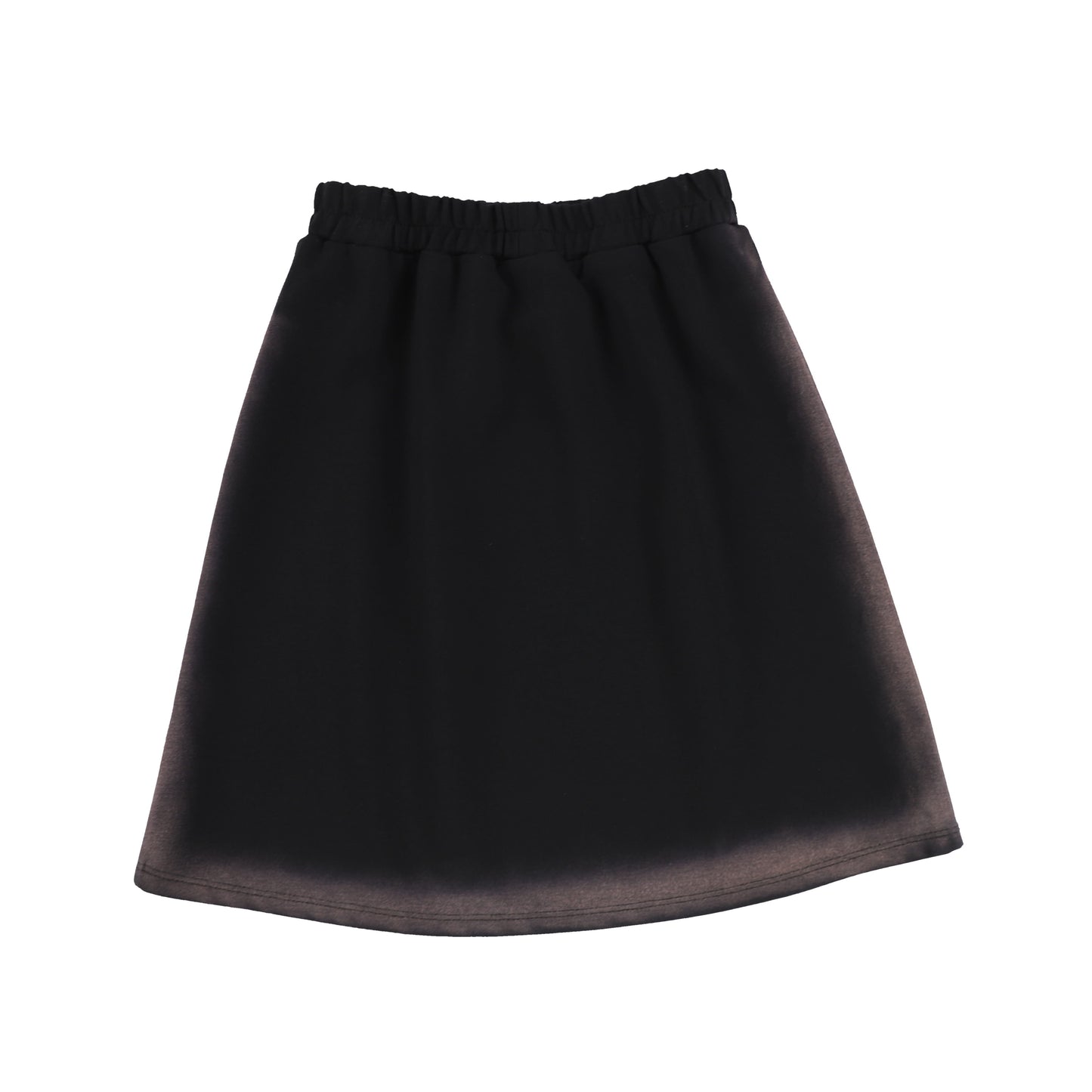 One Child Black Seam Wash Aline Skirt [Final Sale]