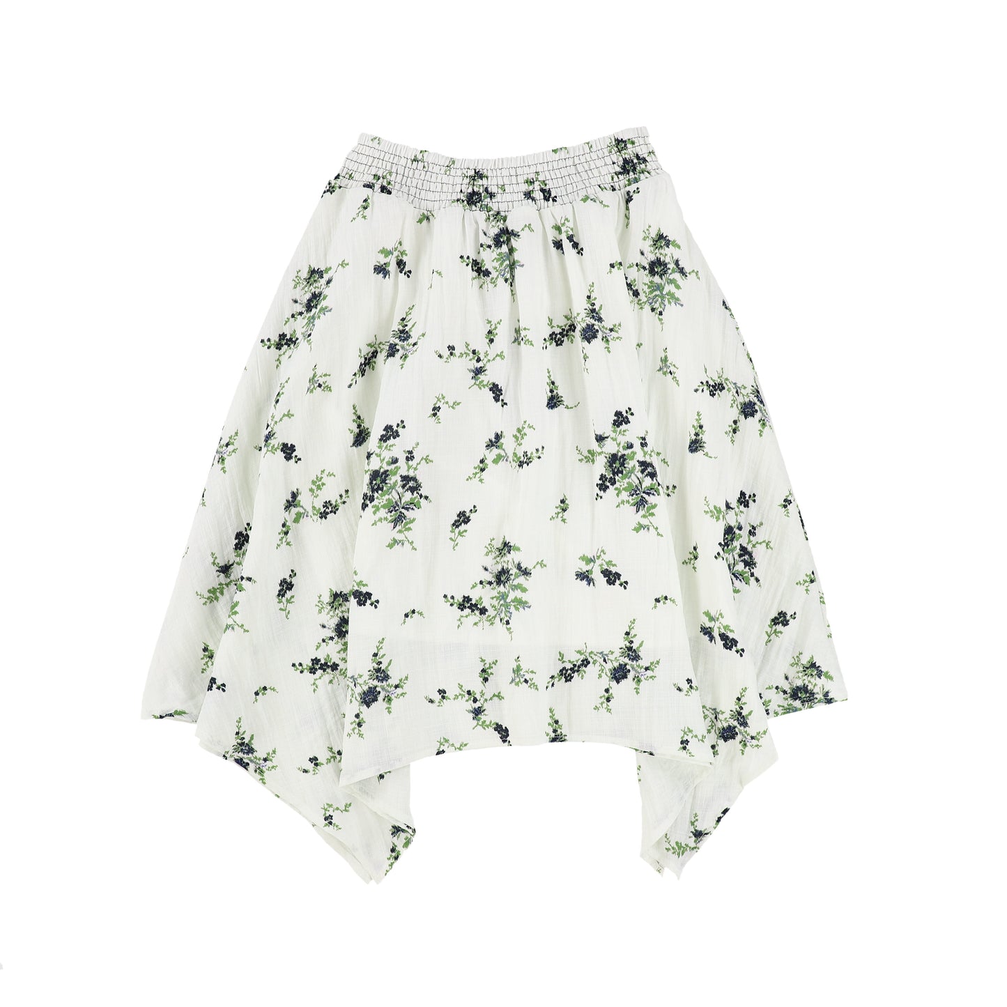 MALLORY AND MERLOT WHITE FLORAL WAISTED SKIRT [Final Sale]