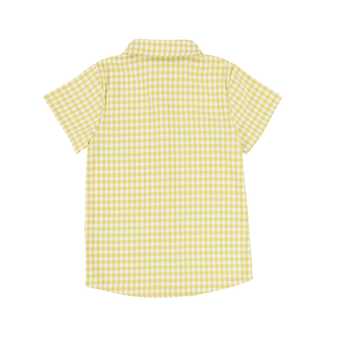 ONE CHILD YELLOW CHECKED BLOUSE [Final Sale]