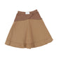 BACE COLLECTION BROWN TISSUE T-SHIRT SKIRT [Final Sale]