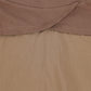 BACE COLLECTION BROWN TISSUE T-SHIRT SKIRT [Final Sale]
