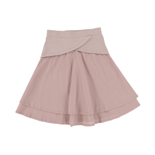 BACE COLLECTION MAUVE TISSUE T-SHIRT SKIRT [Final Sale]