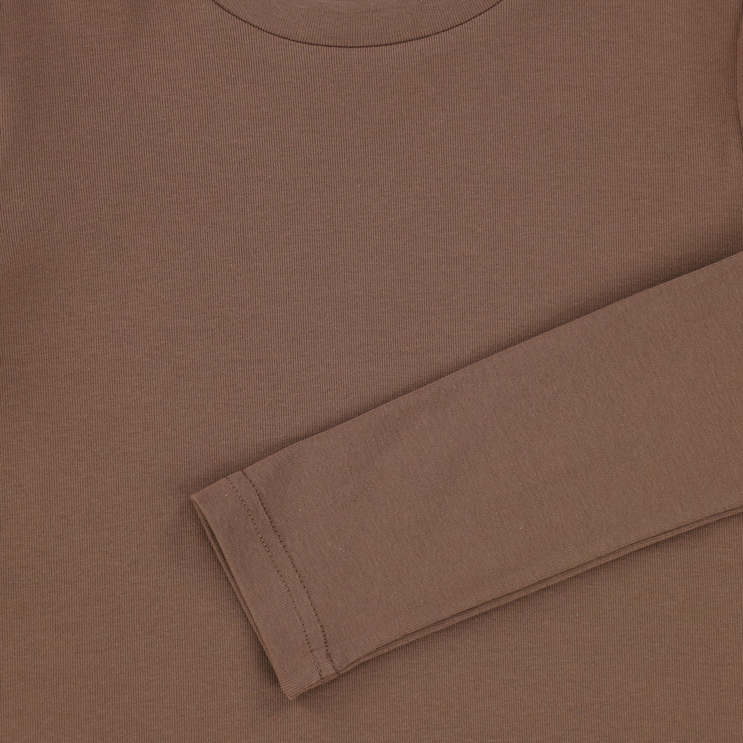 BACE COLLECTION BROWN FITTED TEE [Final Sale]