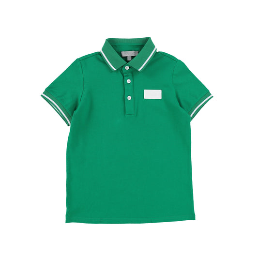 BACE COLLECTION GREEN PIQUE POLO [Final Sale]