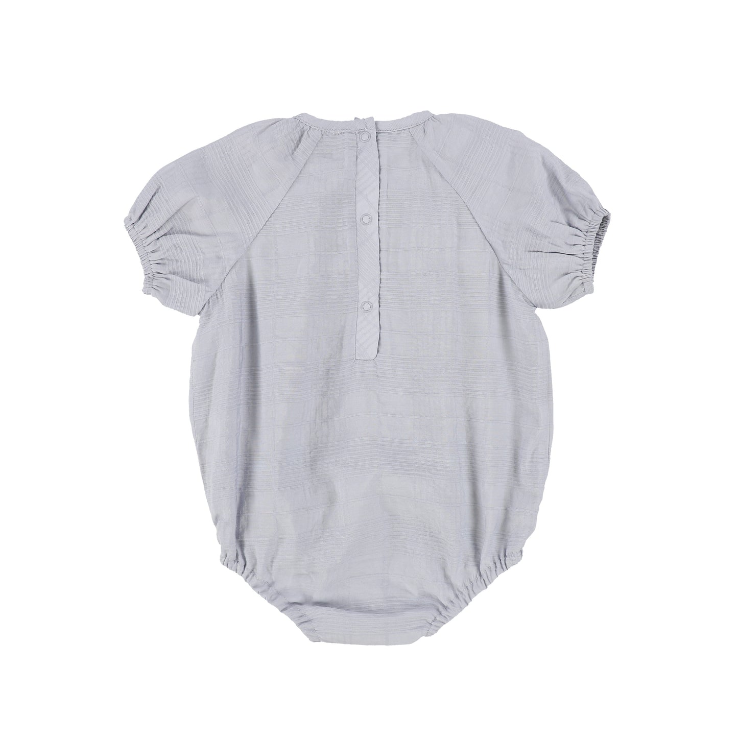BAMBOO GREY WHIMSICAL PLAID BUBBLE ROMPER [Final Sale]