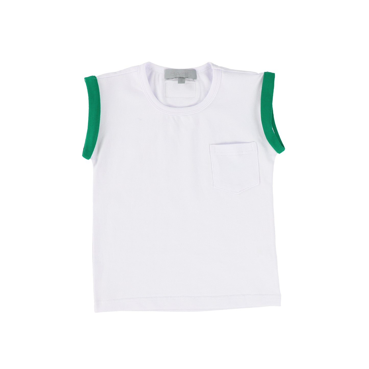 BACE COLLECTION WHITE PIQUE BOYS TEE [Final Sale]