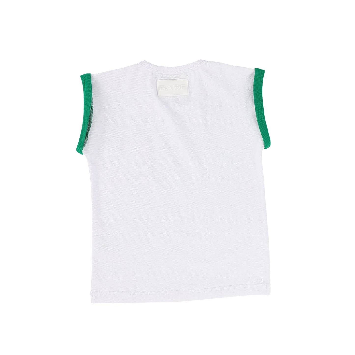 BACE COLLECTION WHITE PIQUE BOYS TEE [Final Sale]