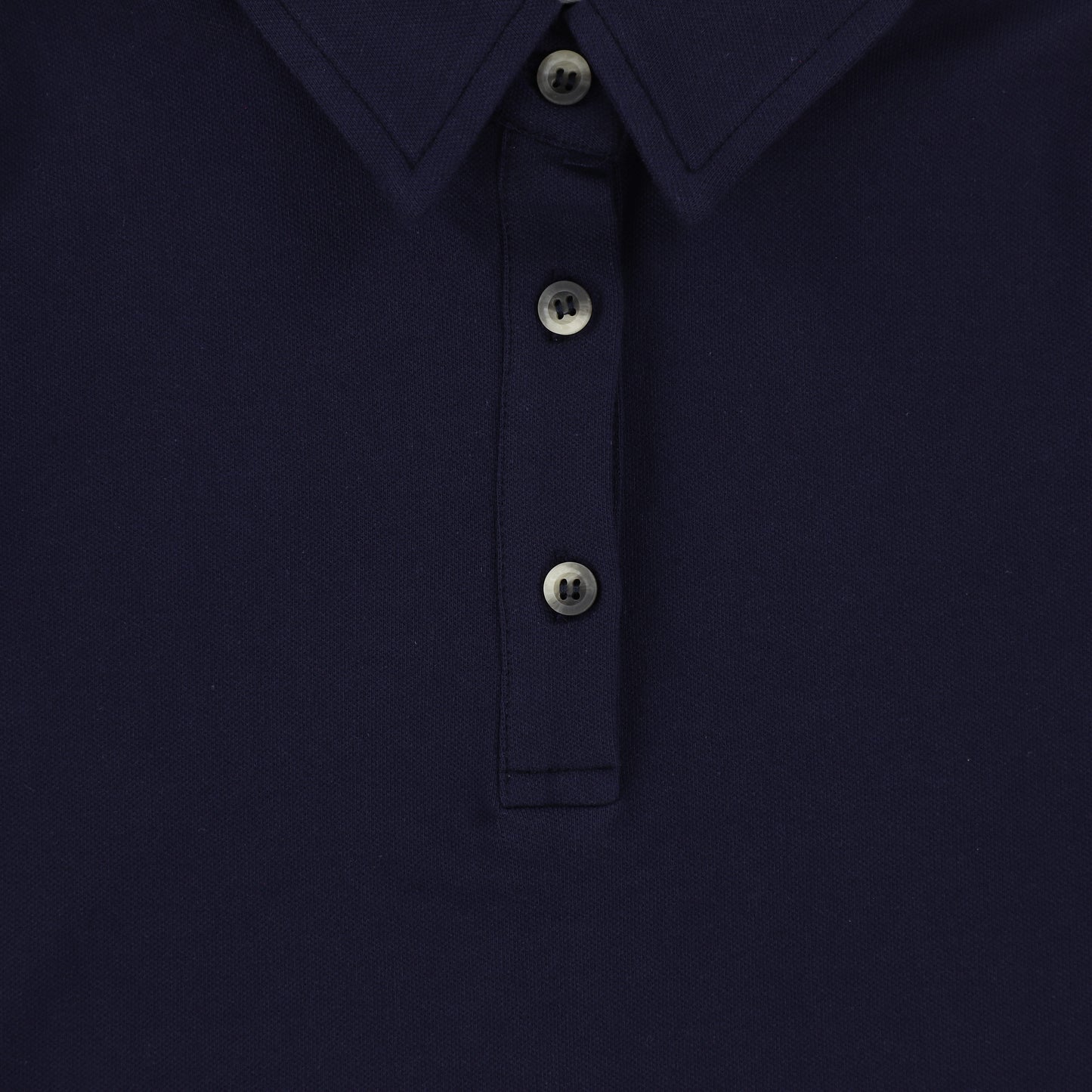 BACE COLLECTION NAVY PIQUE LS POLO [Final Sale]