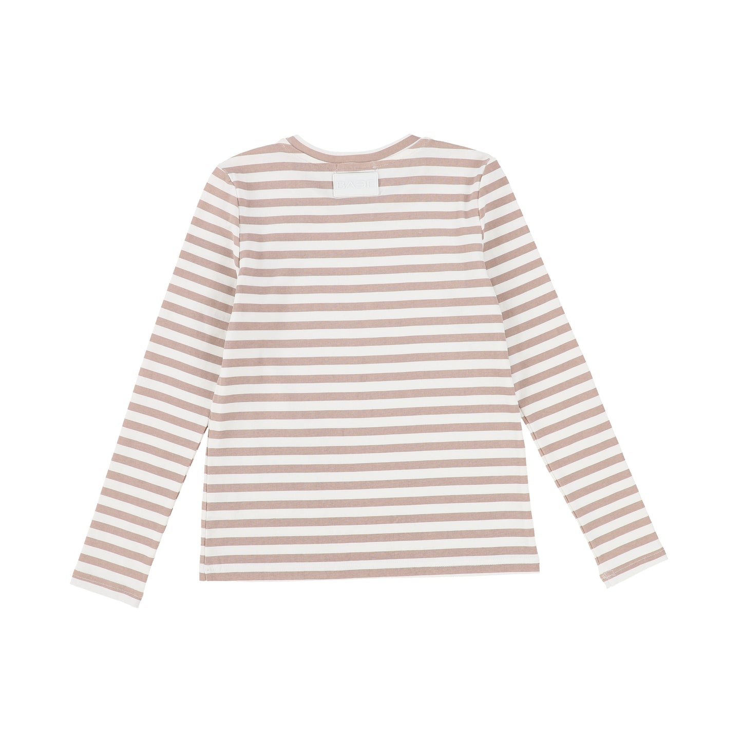 BACE COLLECTION MAUVE STRIPED FITTED TEE [Final Sale]