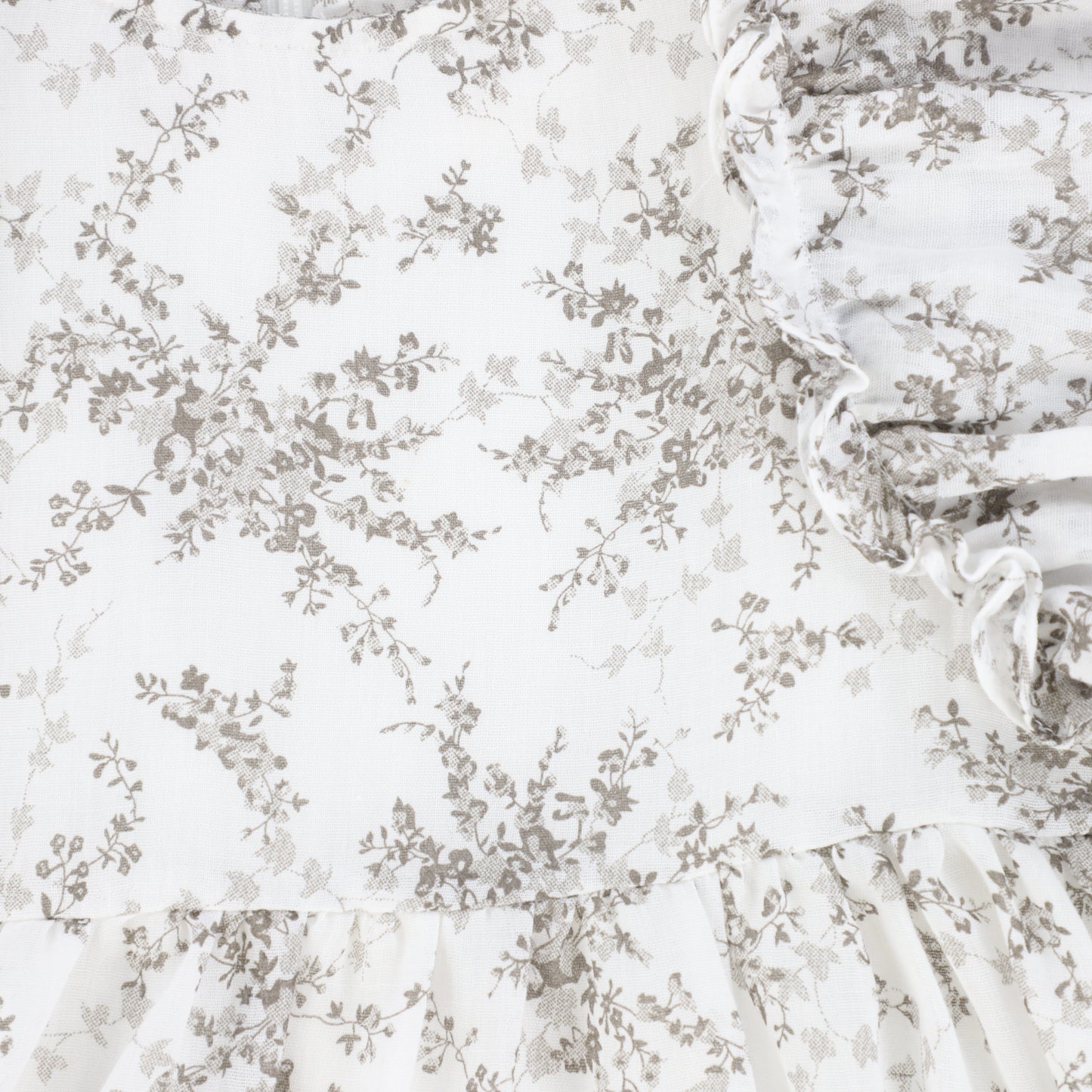 Lilou White Floral Bat Sleeve Dress [Final Sale]