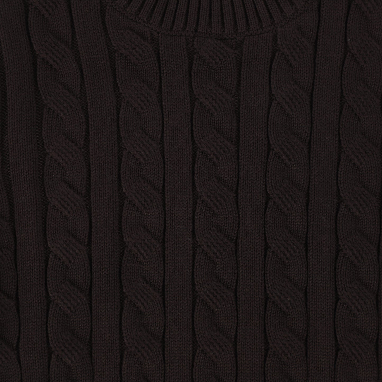 Lilou Chocolate Cable Knit Sweater [Final Sale]