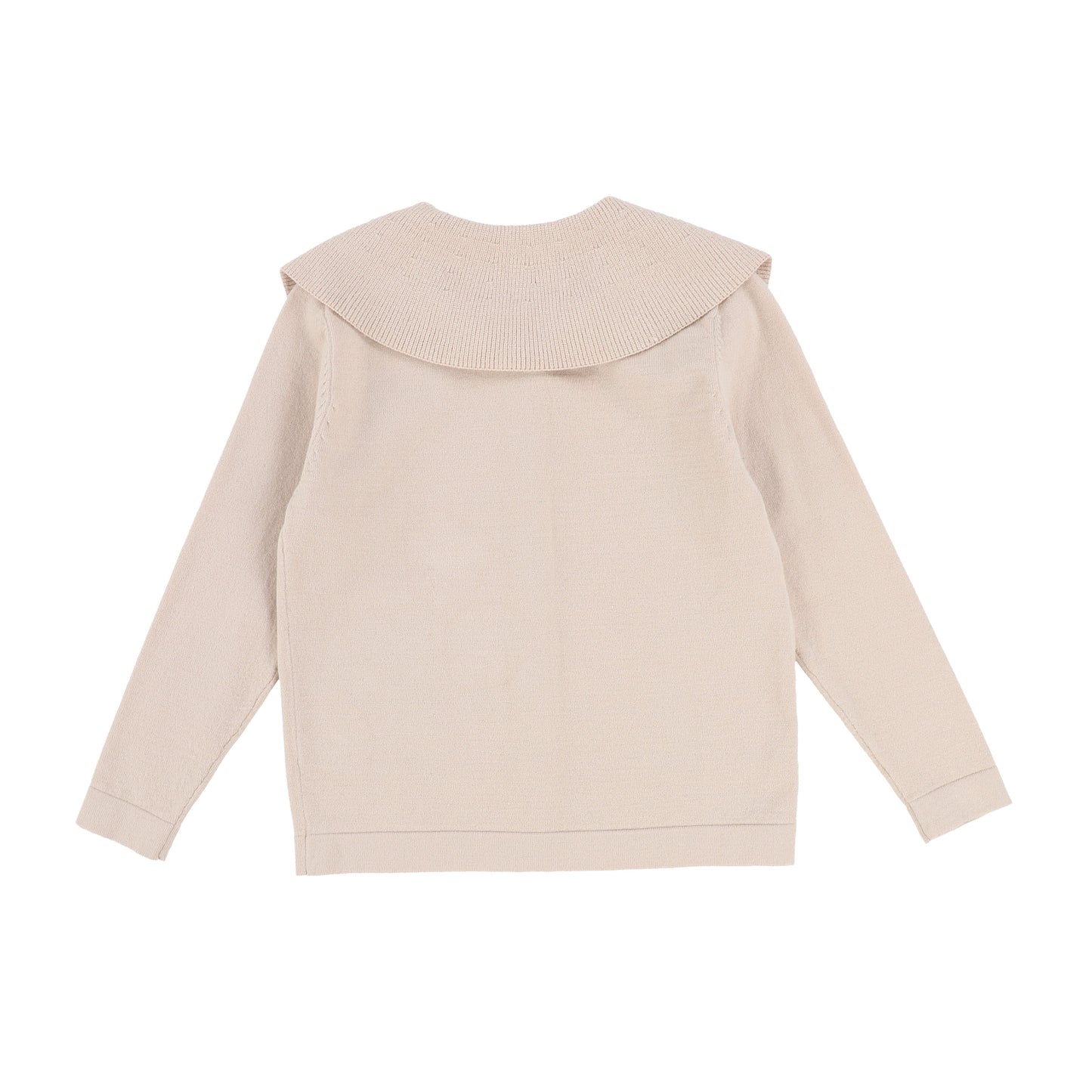 Lilou Soft Pink Collared Knit Cardigan [Final Sale]