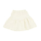 Phil And Phoebe Ivory Embossed Word Print Tiered Skirt [Final Sale]