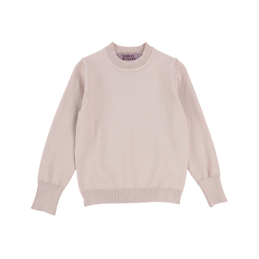 MALLORY AND MERLOT PINK KNIT SWEATER [Final Sale]
