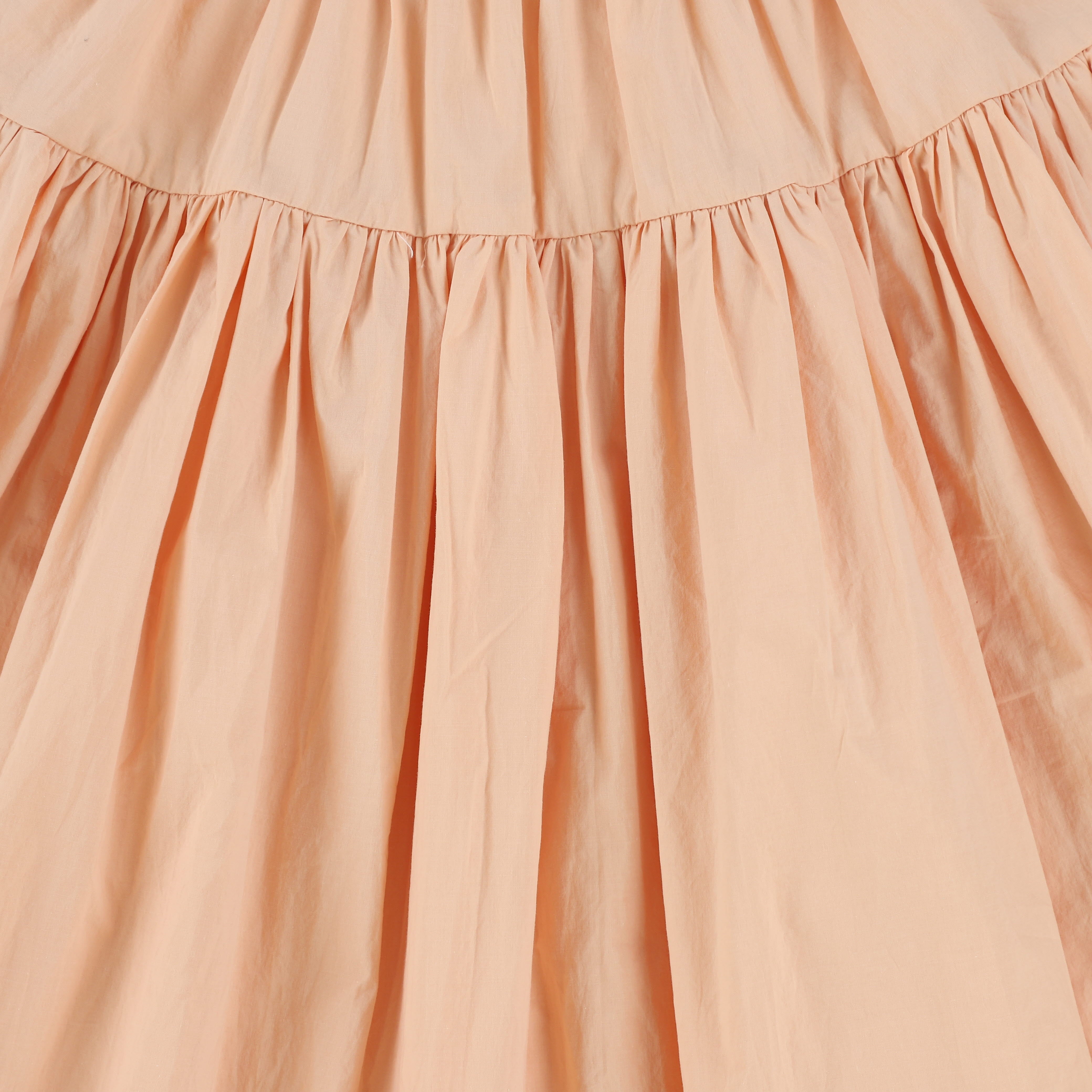 MALLORY AND MERLOT PEACH LAYERED FLARE SKIRT [Final Sale] – Luibelle