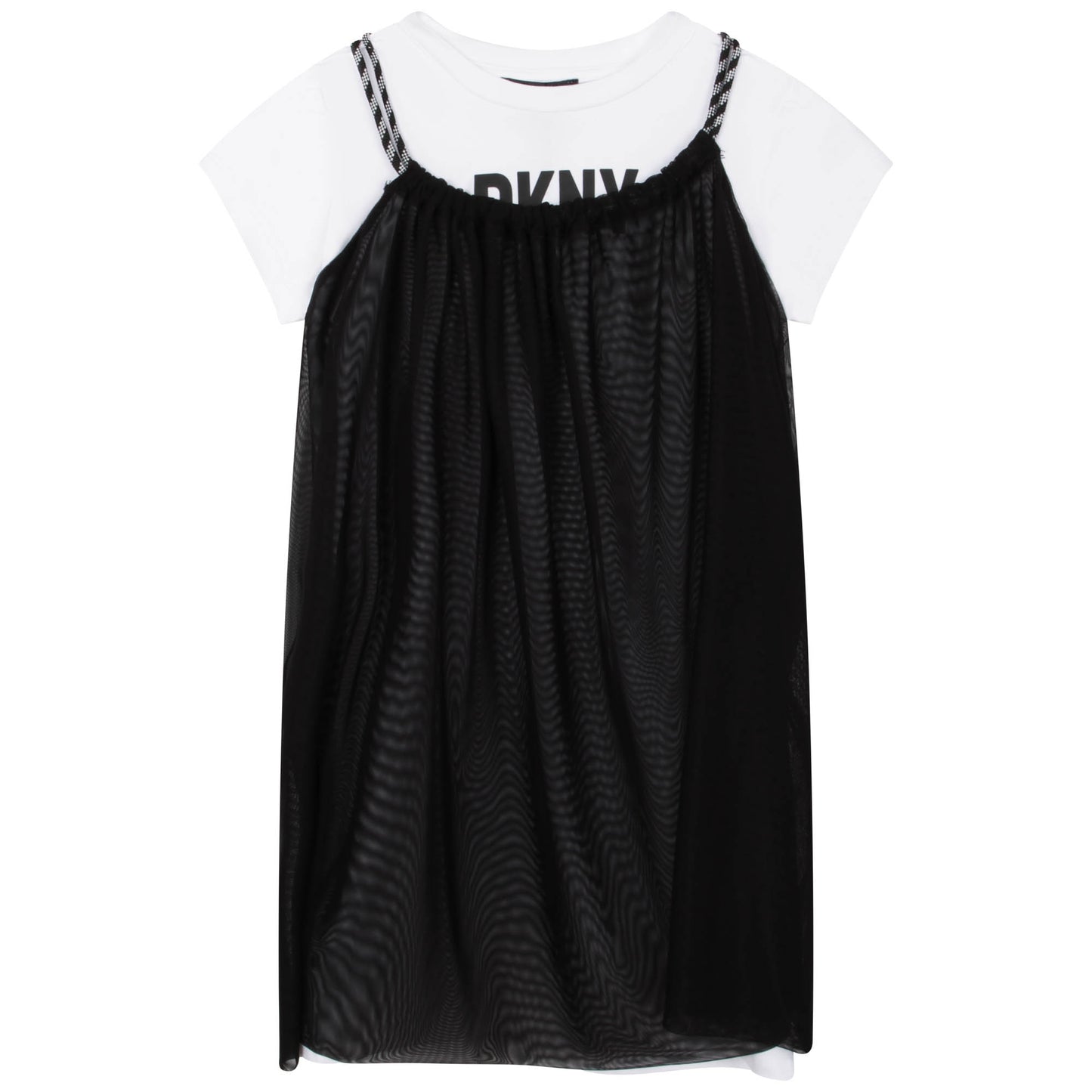 DKNY BLACK TULLE JUMPER TSHIRT SET [Final Sale]