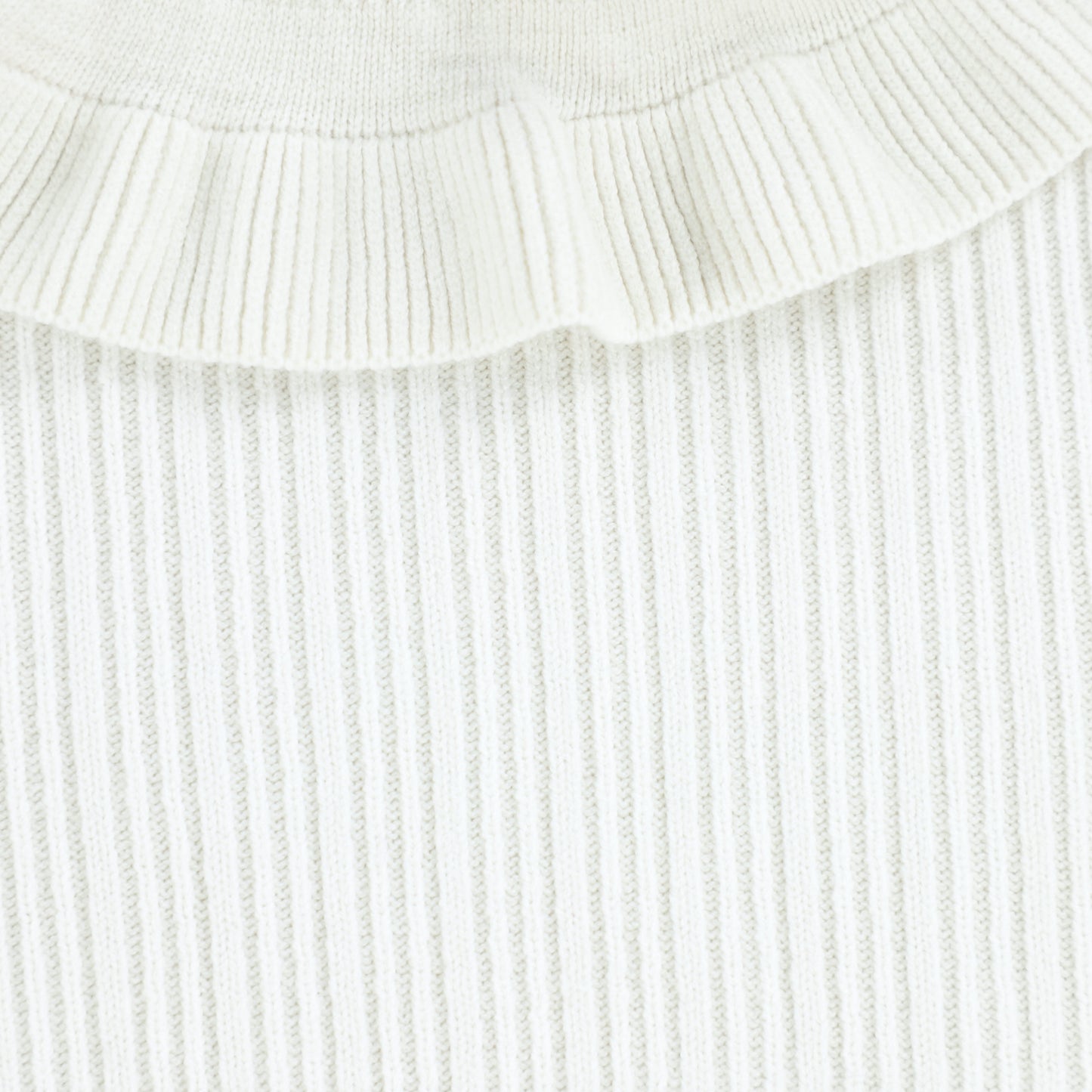 Dixie Stone Ruffle Collar Rib Top [Final Sale]
