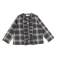 Douuod Grey Plaid Ruffle Shirt [Final Sale]