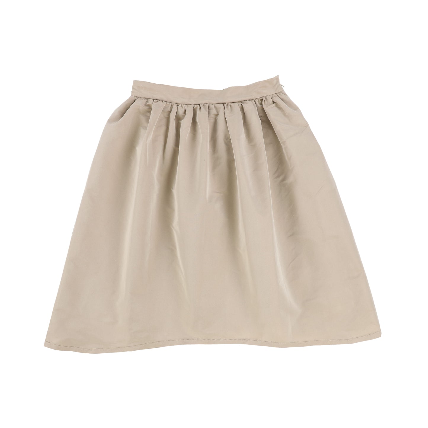 Douuod Taupe Taffeta Bubble Skirt [Final Sale]