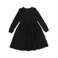 Bamboo Black Embroidered Crest Sweater Dress [Final Sale]
