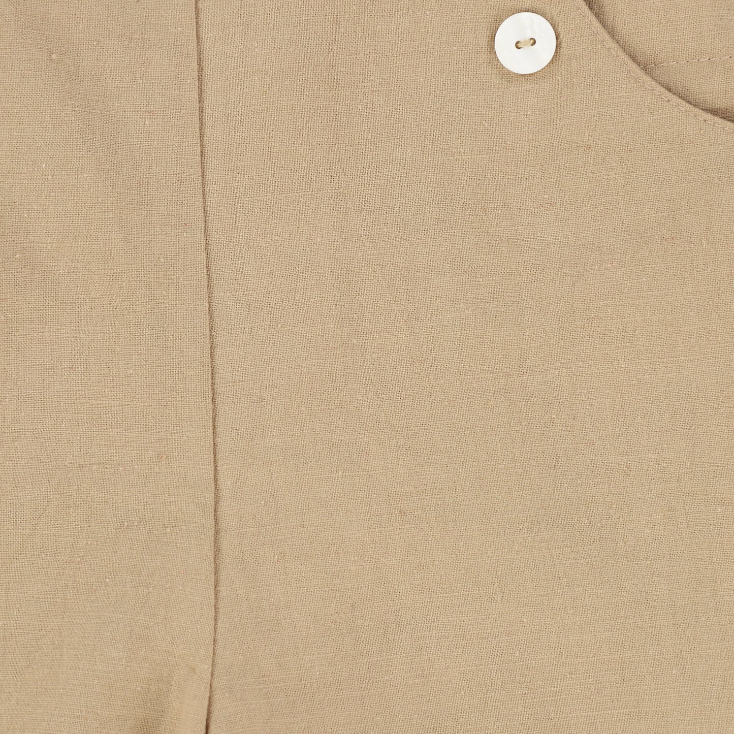 TAKE NOTE TAN BUTTON OVERALLS [Final Sale]