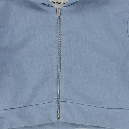 BE FOR ALL BLUE GATHERED WAIST HOODIE [Final Sale]
