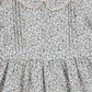 LITTLE EYELET FLOWER PRINT PETER PAN COLLAR DRESS [Final Sale]