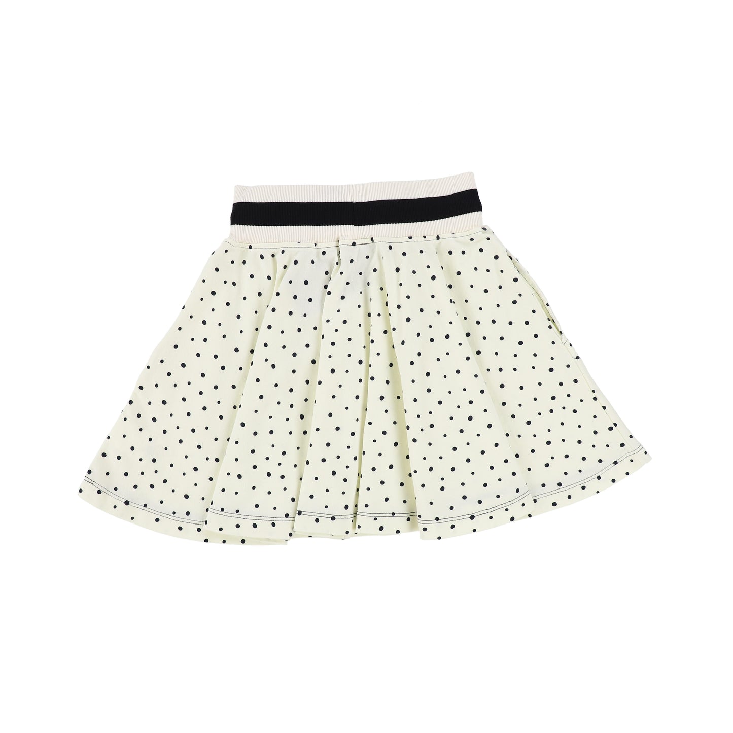 SUNCRACY CREAM POLKA DOT POCKET SKIRT [Final Sale]