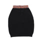 Hey Kid Black Multicolor Trim Embroidered Knit Skirt [Final Sale]