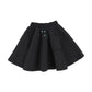 Hey Kid Black Quilted Embroidered Flare Skirt [Final Sale]