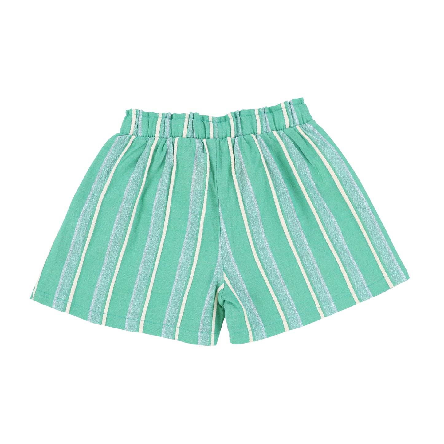 Yell Oh Green Striped Bermuda Shorts [Final Sale]