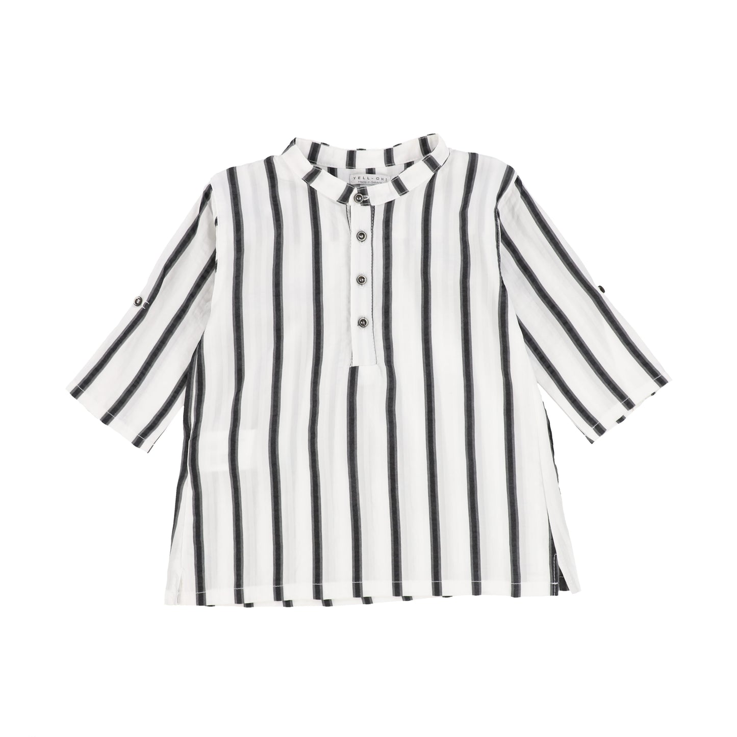 Yell Oh Black White Striped Shirt [Final Sale]