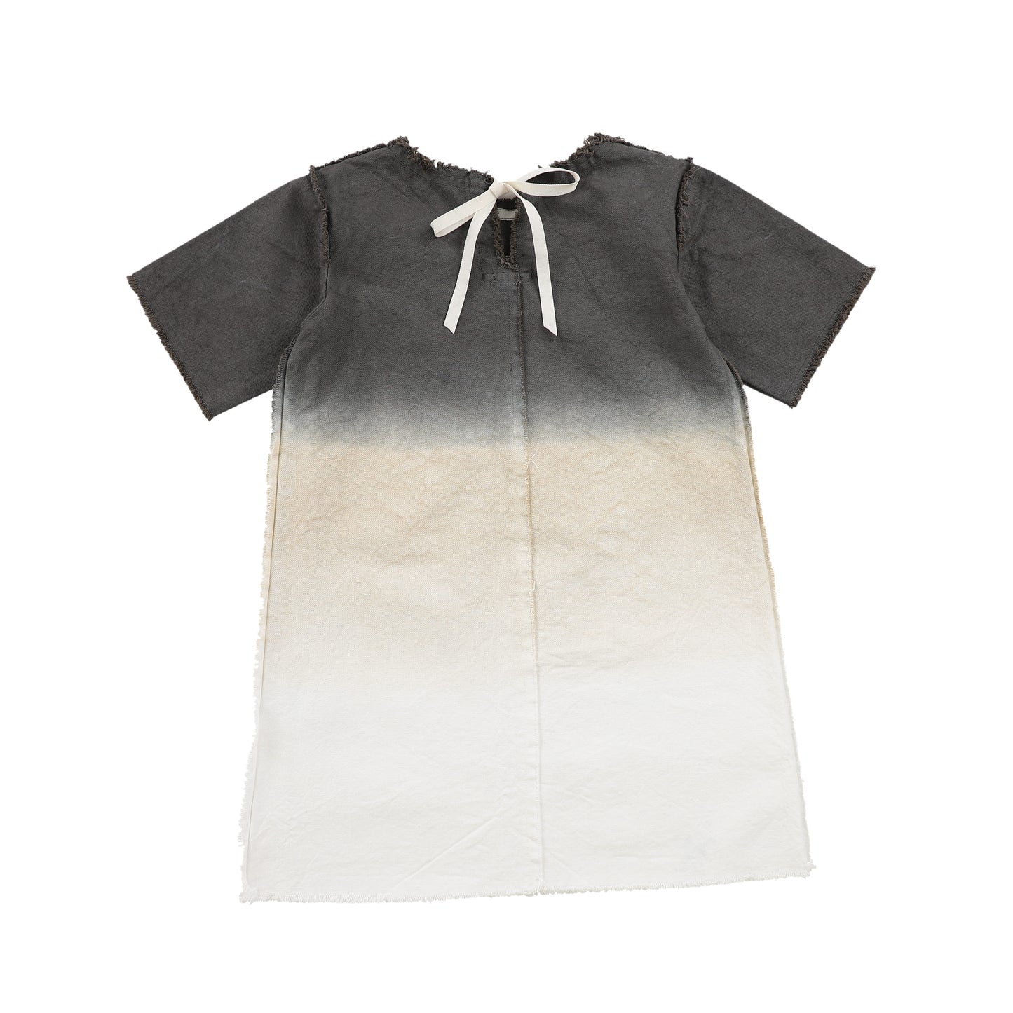 VENERA ARAPU BEIGE OMBRE EXPOSED SEAM FELT DRESS [Final Sale]