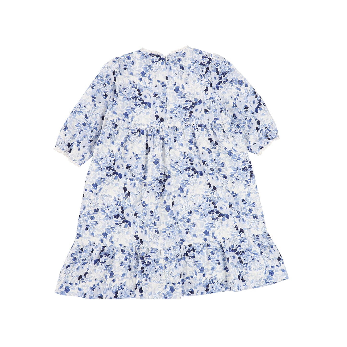 PAPILLON NAVY FLORAL TIERED DRESS [Final Sale]