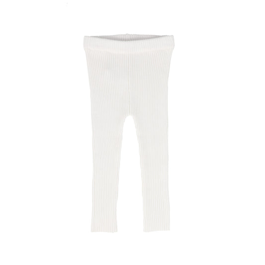 Lil Leggs White Knit Legging [Final Sale]