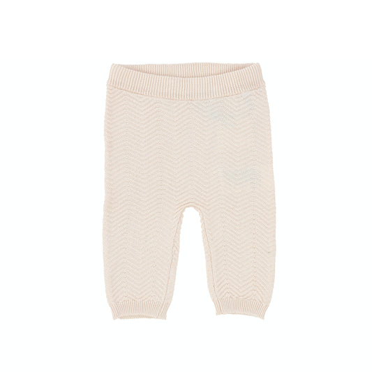 MARMAR LIGHT PINK GARTER STITCH KNT LEGGINGS [Final Sale]