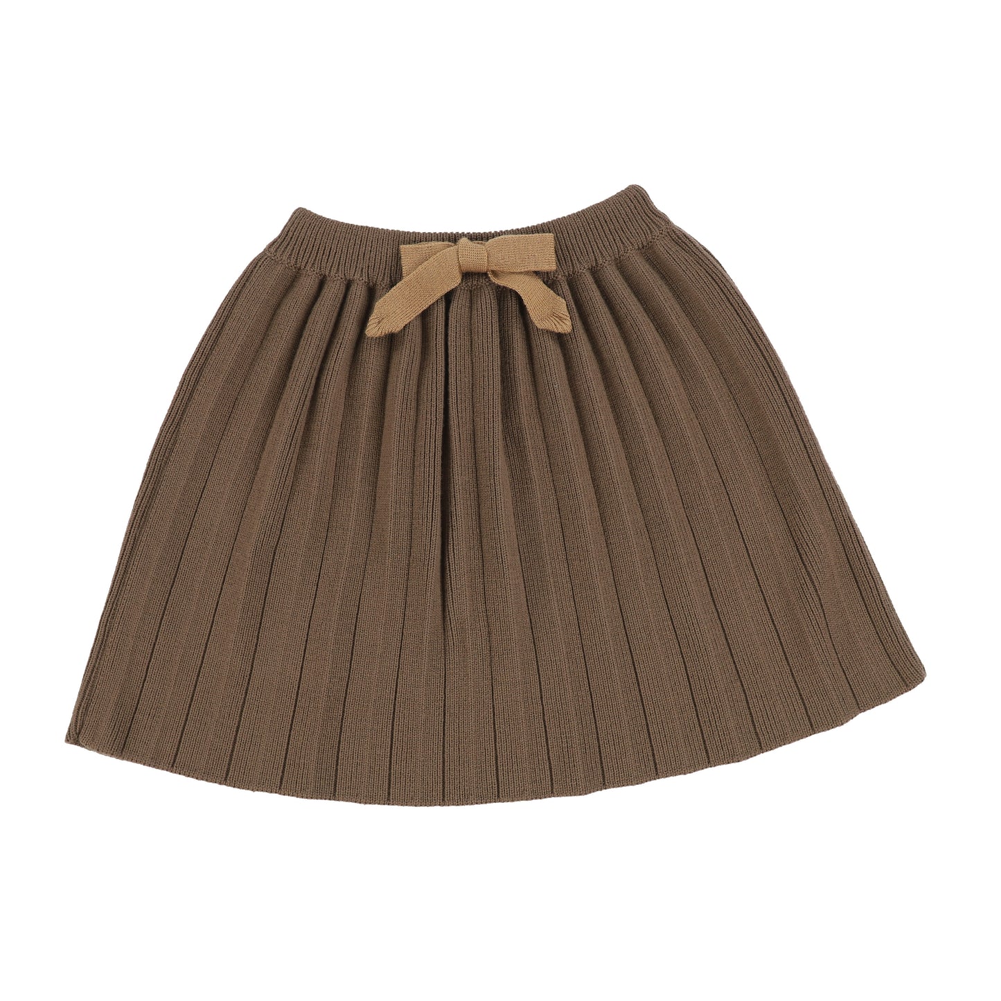 Mabli Cedar Heavy Knit Pleated Skirt [Final Sale]