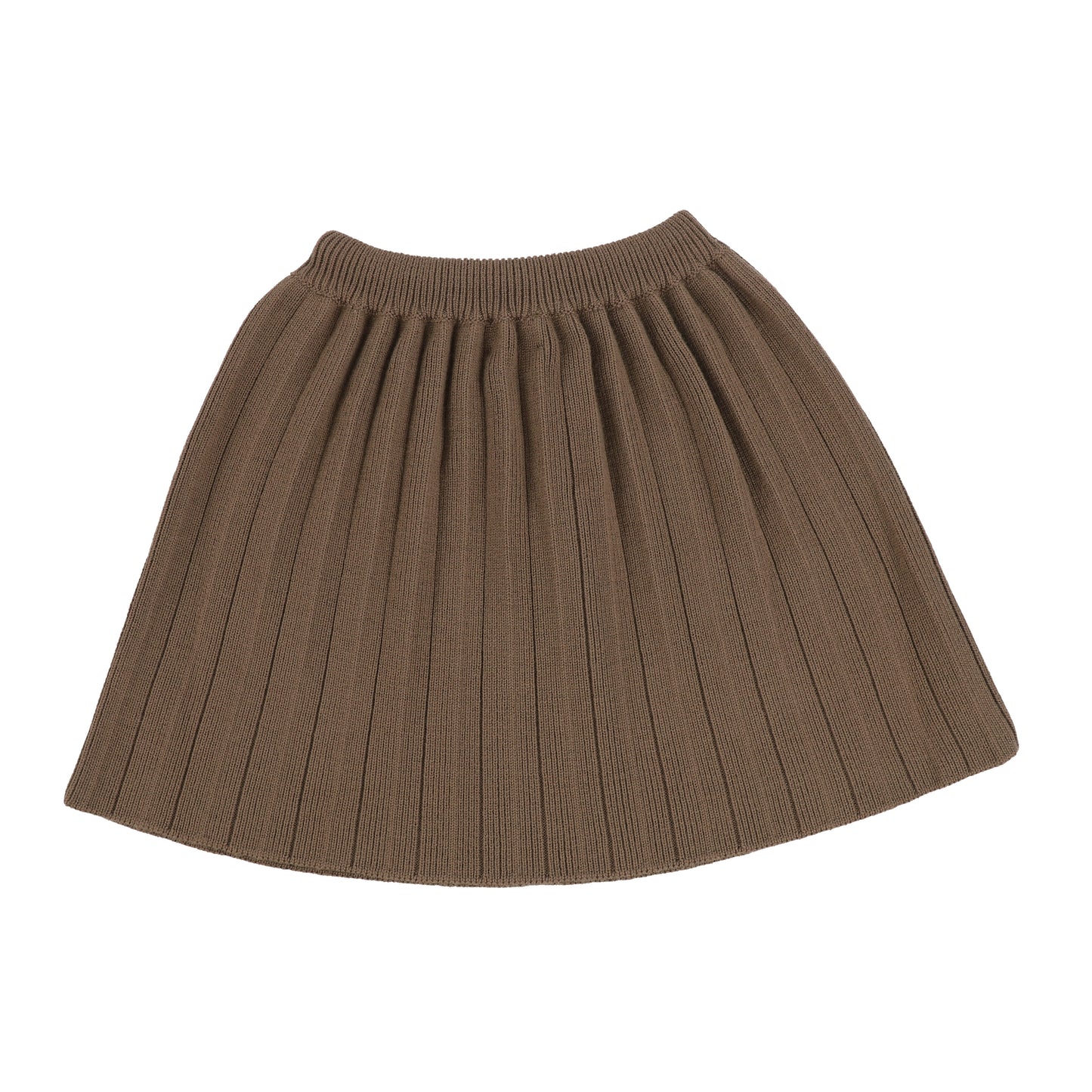 Mabli Cedar Heavy Knit Pleated Skirt [Final Sale]