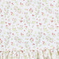 Minimom White Cherry Bud Print Linen Dress [Final Sale]