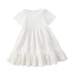 MUMMYMOON WHITE TIERED DRESS [Final Sale]