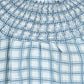 Napaani Blue Checkered Puff Sleeve Dress [Final Sale]