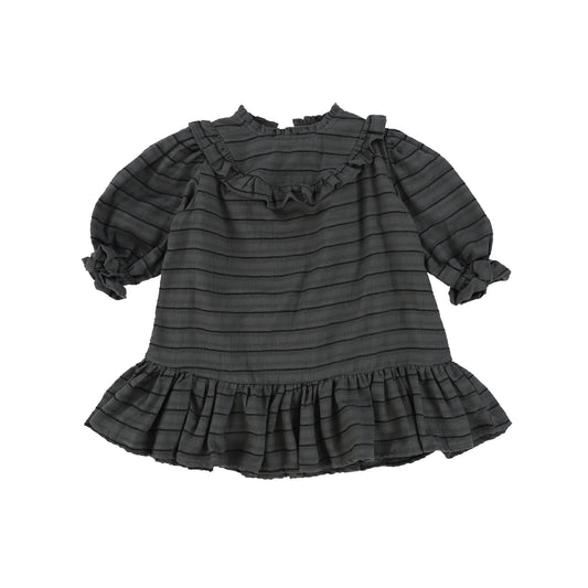 Napaani Charcoal Mockneck Ruffe Dress [Final Sale]